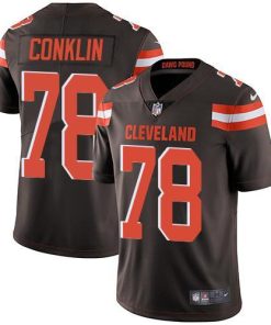 Nike Cleveland Browns #78 Jack Conklin Brown Team Color Stitched NFL Vapor Untouchable Limited Jersey