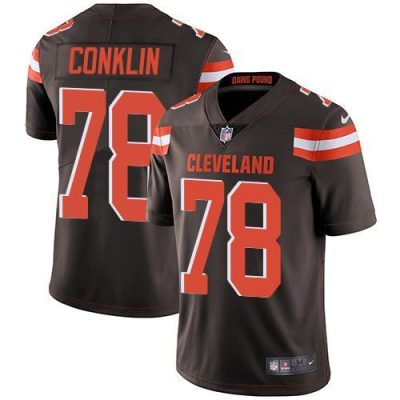 Nike Cleveland Browns #78 Jack Conklin Brown Team Color Stitched NFL Vapor Untouchable Limited Jersey