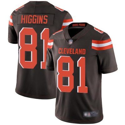 Nike Cleveland Browns #81 Rashard Higgins Brown Team Color Stitched NFL Vapor Untouchable Limited Jersey
