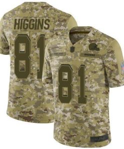 Nike Cleveland Browns #81 Rashard Higgins Camo Stitched NFL Limited 2018 Salute To Service Jersey