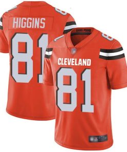 Nike Cleveland Browns #81 Rashard Higgins Orange Alternate Stitched NFL Vapor Untouchable Limited Jersey