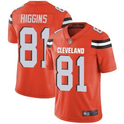 Nike Cleveland Browns #81 Rashard Higgins Orange Alternate Stitched NFL Vapor Untouchable Limited Jersey