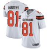 Nike Cleveland Browns #81 Rashard Higgins White Stitched NFL Vapor Untouchable Limited Jersey