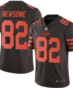Nike Cleveland Browns #82 Ozzie Newsome Brown Stitched NFL Limited Rush Jersey