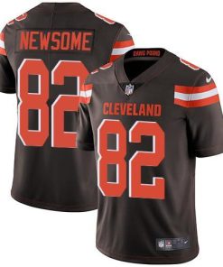 Nike Cleveland Browns #82 Ozzie Newsome Brown Team Color Stitched NFL Vapor Untouchable Limited Jersey