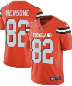 Nike Cleveland Browns #82 Ozzie Newsome Orange Alternate Stitched NFL Vapor Untouchable Limited Jersey