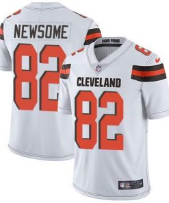 Nike Cleveland Browns #82 Ozzie Newsome White Stitched NFL Vapor Untouchable Limited Jersey