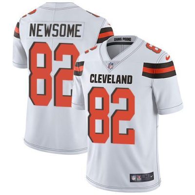 Nike Cleveland Browns #82 Ozzie Newsome White Stitched NFL Vapor Untouchable Limited Jersey