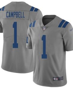 Nike Colts #1 Parris Campbell Gray Stitched NFL Limited Inverted Legend Jersey
