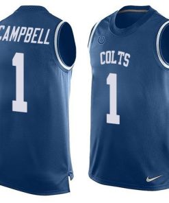 Nike Colts #1 Parris Campbell Royal Blue Team Color Stitched NFL Limited Tank Top Jersey