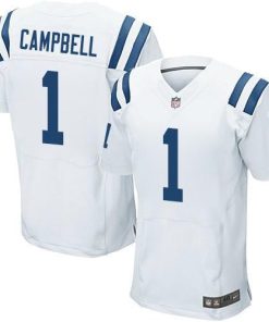 Nike Colts #1 Parris Campbell White Stitched NFL Elite Jersey