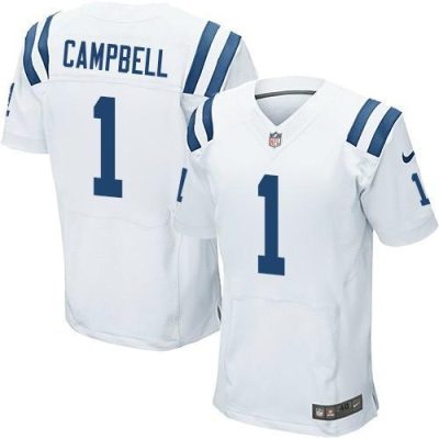 Nike Colts #1 Parris Campbell White Stitched NFL Elite Jersey
