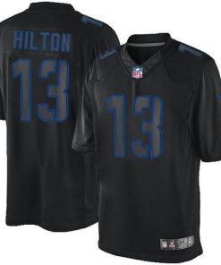 Nike Colts #13 T.Y. Hilton Black Stitched NFL Impact Limited Jersey