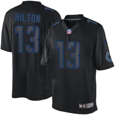 Nike Colts #13 T.Y. Hilton Black Stitched NFL Impact Limited Jersey