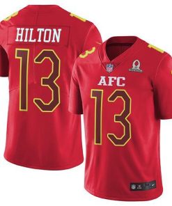 Nike Colts #13 T.Y. Hilton Red Stitched NFL Limited AFC 2017 Pro Bowl Jersey
