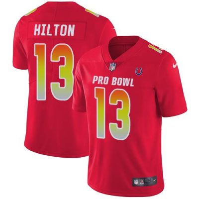Nike Colts #13 T.Y. Hilton Red Stitched NFL Limited AFC 2018 Pro Bowl Jersey