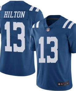 Nike Colts #13 T.Y. Hilton Royal Blue Stitched NFL Limited Rush Jersey
