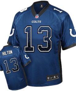 Nike Colts #13 T.Y. Hilton Royal Blue Team Color Stitched NFL Elite Drift Fashion Jersey