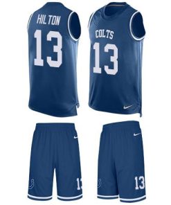 Nike Colts #13 T.Y. Hilton Royal Blue Team Color Stitched NFL Limited Tank Top Suit Jersey