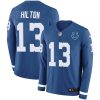 Nike Colts #13 T.Y. Hilton Royal Blue Team Color Stitched NFL Limited Therma Long Sleeve Jersey