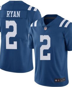 Nike Colts #2 Matt Ryan Royal Blue Stitched NFL Limited Rush Jersey