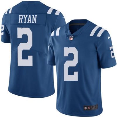 Nike Colts #2 Matt Ryan Royal Blue Stitched NFL Limited Rush Jersey