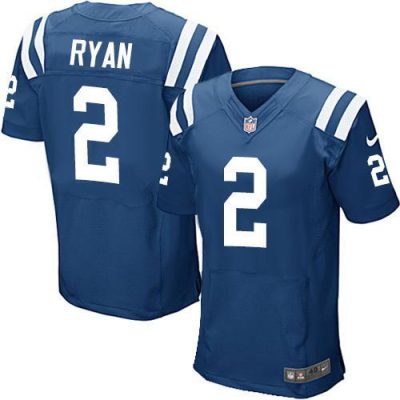 Nike Colts #2 Matt Ryan Royal Blue Team Color Stitched NFL Vapor Untouchable Elite Jersey