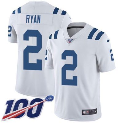 Nike Colts #2 Matt Ryan White Stitched NFL 100th Season Vapor Limited Jersey