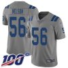 Nike Colts #56 Quenton Nelson Gray Stitched NFL Limited Inverted Legend 100th Season Jersey