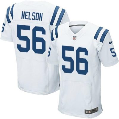 Nike Colts #56 Quenton Nelson White Stitched NFL Elite Jersey