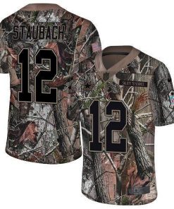 Nike Cowboys #12 Roger Staubach Camo Stitched NFL Limited Rush Realtree Jersey