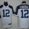 Nike Cowboys #12 Roger Staubach White Thanksgiving Throwback Stitched NFL Elite Jersey