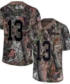Nike Cowboys #13 Michael Gallup Camo Stitched NFL Limited Rush Realtree Jersey