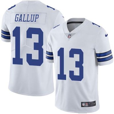 Nike Cowboys #13 Michael Gallup White Stitched NFL Vapor Untouchable Limited Jersey