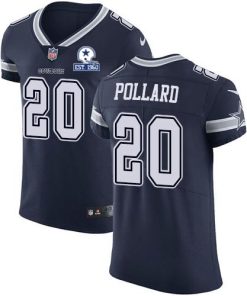 Nike Cowboys #20 Tony Pollard Navy Blue Team Color Stitched With Established In 1960 Patch NFL Vapor Untouchable Elite Jersey