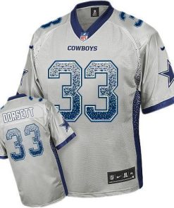 Nike Cowboys #33 Tony Dorsett Grey Stitched NFL Elite Drift Fashion Jersey