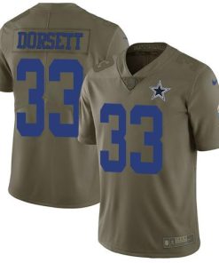 Nike Cowboys #33 Tony Dorsett Olive Stitched NFL Limited 2017 Salute To Service Jersey