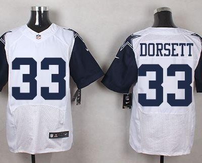 Nike Cowboys #33 Tony Dorsett White Stitched NFL Elite Rush Jersey