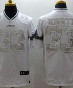 Nike Cowboys #33 Tony Dorsett White Stitched NFL Limited Platinum Jersey
