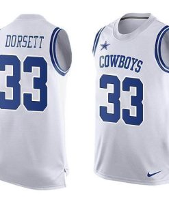 Nike Cowboys #33 Tony Dorsett White Stitched NFL Limited Tank Top Jersey