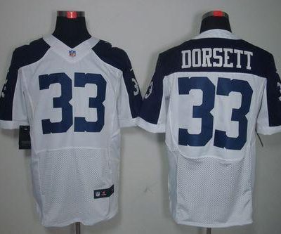 Nike Cowboys #33 Tony Dorsett White Thanksgiving Throwback Stitched NFL Elite Jersey