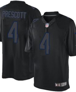 Nike Cowboys #4 Dak Prescott Black Stitched NFL Impact Limited Jersey