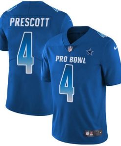 Nike Cowboys #4 Dak Prescott Royal Stitched NFL Limited NFC 2019 Pro Bowl Jersey