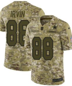 Nike Cowboys #88 Michael Irvin Camo Stitched NFL Limited 2018 Salute To Service Jersey
