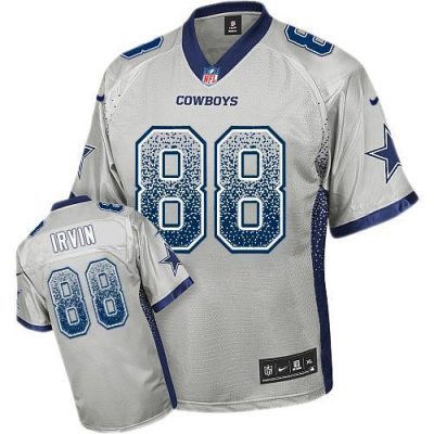 Nike Cowboys #88 Michael Irvin Grey Stitched NFL Elite Drift Fashion Jersey
