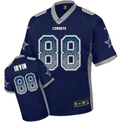 Nike Cowboys #88 Michael Irvin Navy Blue Team Color Stitched NFL Elite Drift Fashion Jersey