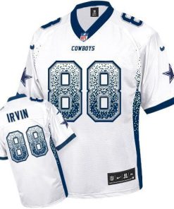 Nike Cowboys #88 Michael Irvin White Stitched NFL Elite Drift Fashion Jersey