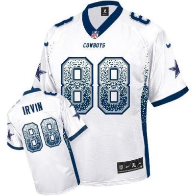 Nike Cowboys #88 Michael Irvin White Stitched NFL Elite Drift Fashion Jersey