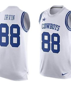 Nike Cowboys #88 Michael Irvin White Stitched NFL Limited Tank Top Jersey