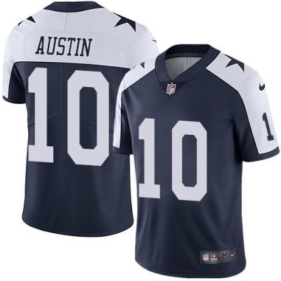 Nike Dallas Cowboys #10 Tavon Austin Navy Blue Thanksgiving Stitched NFL Vapor Untouchable Limited Throwback Jersey